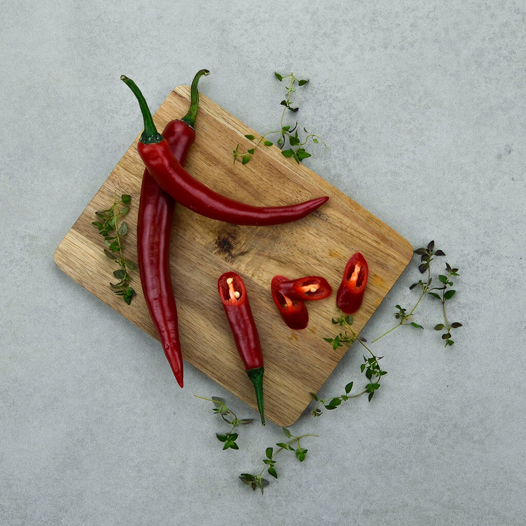 Rød chili 1 stk HOL Peberfrugt og chili Madkurven.dk