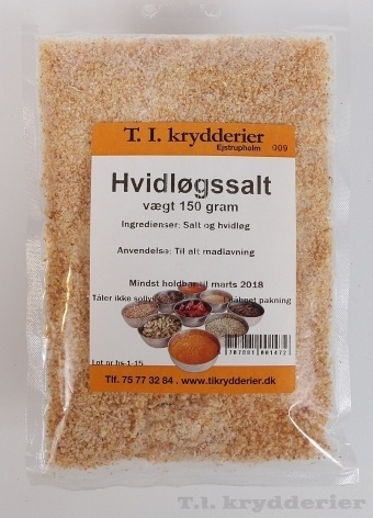 Hvidløgssalt 150 g Salt Madkurven.dk