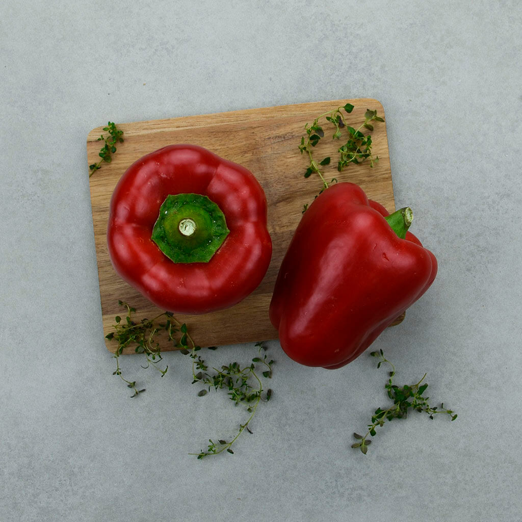 Rød peberfrugt 1 stk. Peberfrugt og chili Madkurven.dk