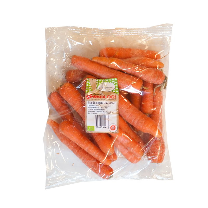 Økologiske gulerødder 1 kg.