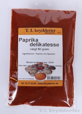Paprika delikatese 80 g Paprika og chili Madkurven.dk