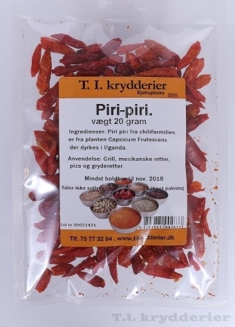 Piri Piri 20 g Paprika og chili Madkurven.dk